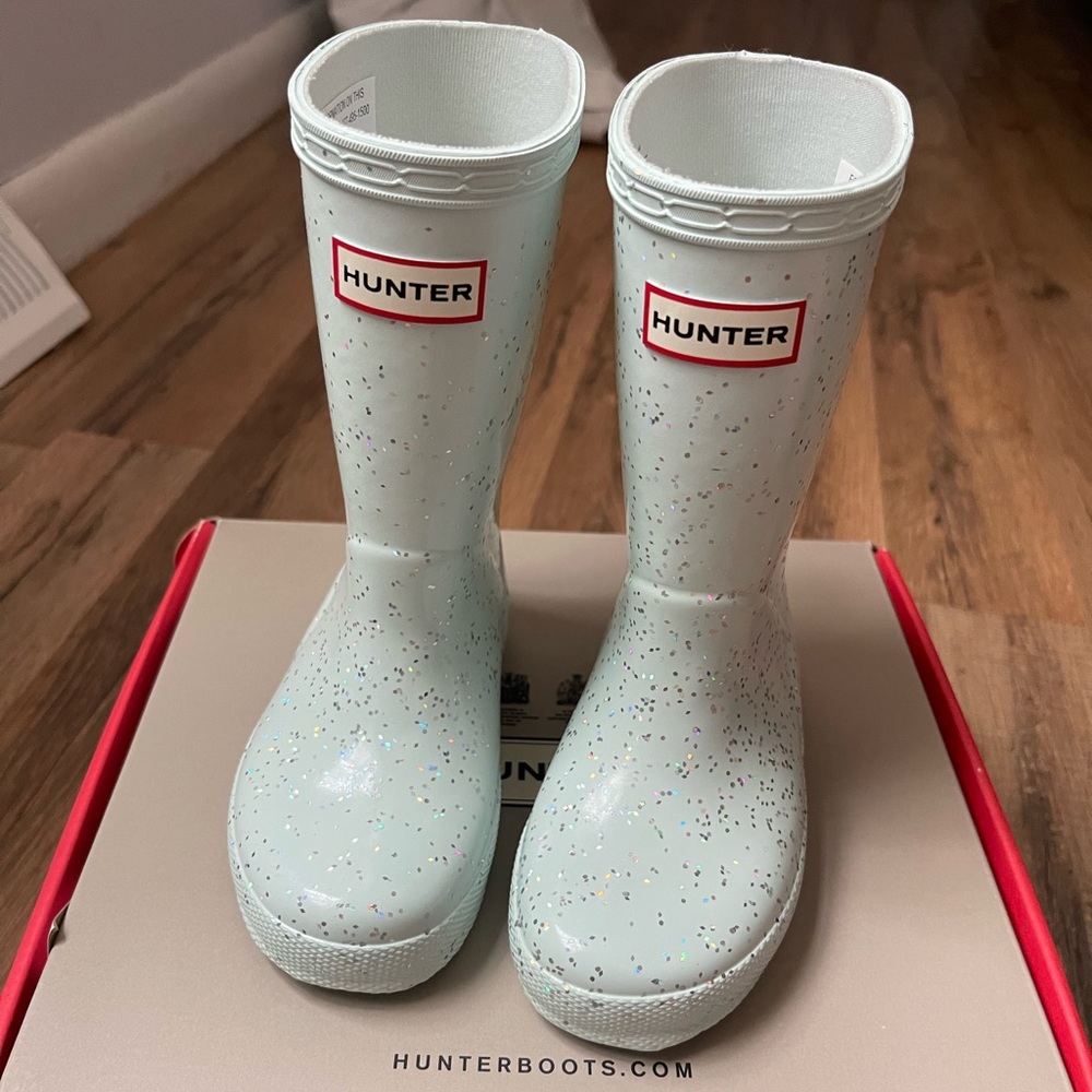 BRAND NEW Toddler HUNTER BOOTS color Gentle Blue - Picture 1 of 5